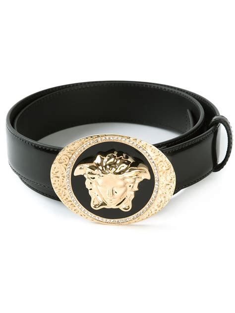 black versace belt buckle.